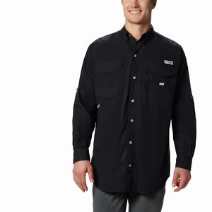 Columbia PFG Bonehead™ Långärmad Tröja Herr Svarta (XUWDE8123)